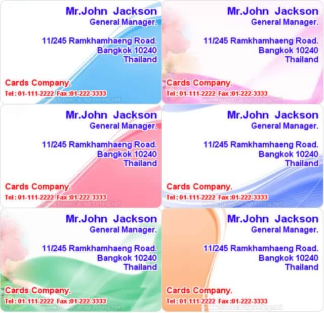 Business card design