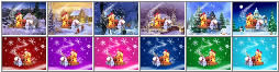 background business card christmas