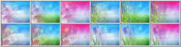 background business card flower 4