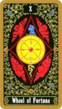 tarot card deck russian WHEEL OF FORTUNE