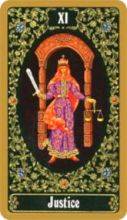 tarot card deck russian JUSTICE