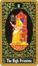 tarot card deck russian THE HIGH PRIESTESS
