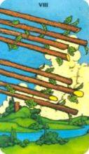 tarot card deck morgan greerTHE EIGHTS OF WANDS