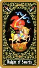 tarot card deck russian THE KNIGHTS OF SWORDS