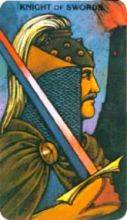 tarot card deck morgan greerTHE KNIGHTS OF SWORDS