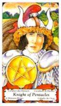 tarot card deck hanson roberts THE KNIGHTS OF PENTACLES