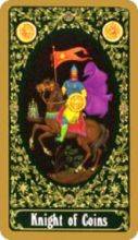 tarot card deck russian THE KNIGHTS OF PENTACLES
