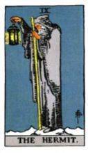 tarot card deck rider waite THE HERMIT