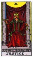 tarot card deck rider waite JUSTICE