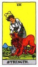 tarot card deck rider waite THE STRENGTH