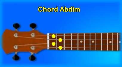 ukulele chord Abdim 